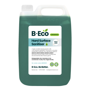 B-Eco Hard Surface Sanitiser Concentrate 2x5L (Fresh Linen Fragrance)