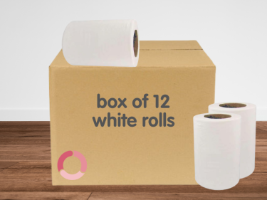 Mini Centre Feed Rolls, 2Ply 60m: White
