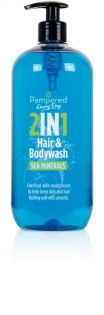 9 X Pampered 2In1 Hair And Body Wash Sea Minerals
