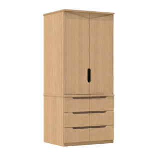Samson 2 Door 3 Drawer Wardrobe In Lissa Oak