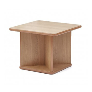 Samson Cruiciform Square Dining Table In Lissa Oak