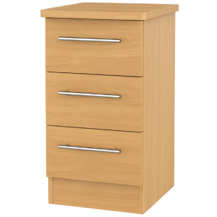 Europa Urban 3 Drawer Bedside In Modern Oak